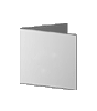 Einladungskarte Quadrat 105 x 105 mm 4-seiter 4/4 farbig mit beidseitig partieller Glitzer-Lackierung