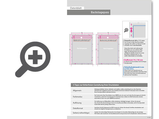 Product Bild backstagepass_8_0_cm_x_11_1_cm_beidseitig_4_4_farbig_bedruckt