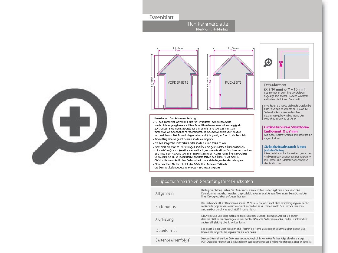 Product Bild wahlplakat_auf_hohlkammerplatte_in_pfeil-form_konturgefr__st___beidseitig_4_4-farbig_bedruckt
