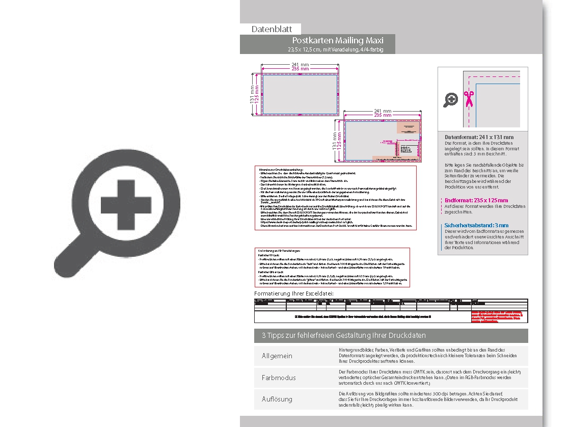 Product Bild postkarten-mailing_maxi_quer_(23_5_cm_x_12_5_cm)_mit_hochglanz-uv-lack